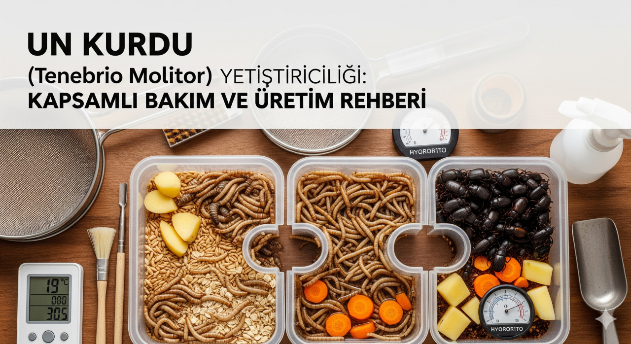 Un Kurdu (Tenebrio Molitor) Yetiştiriciliği: Kapsamlı Bakım ve Üretim Rehberi