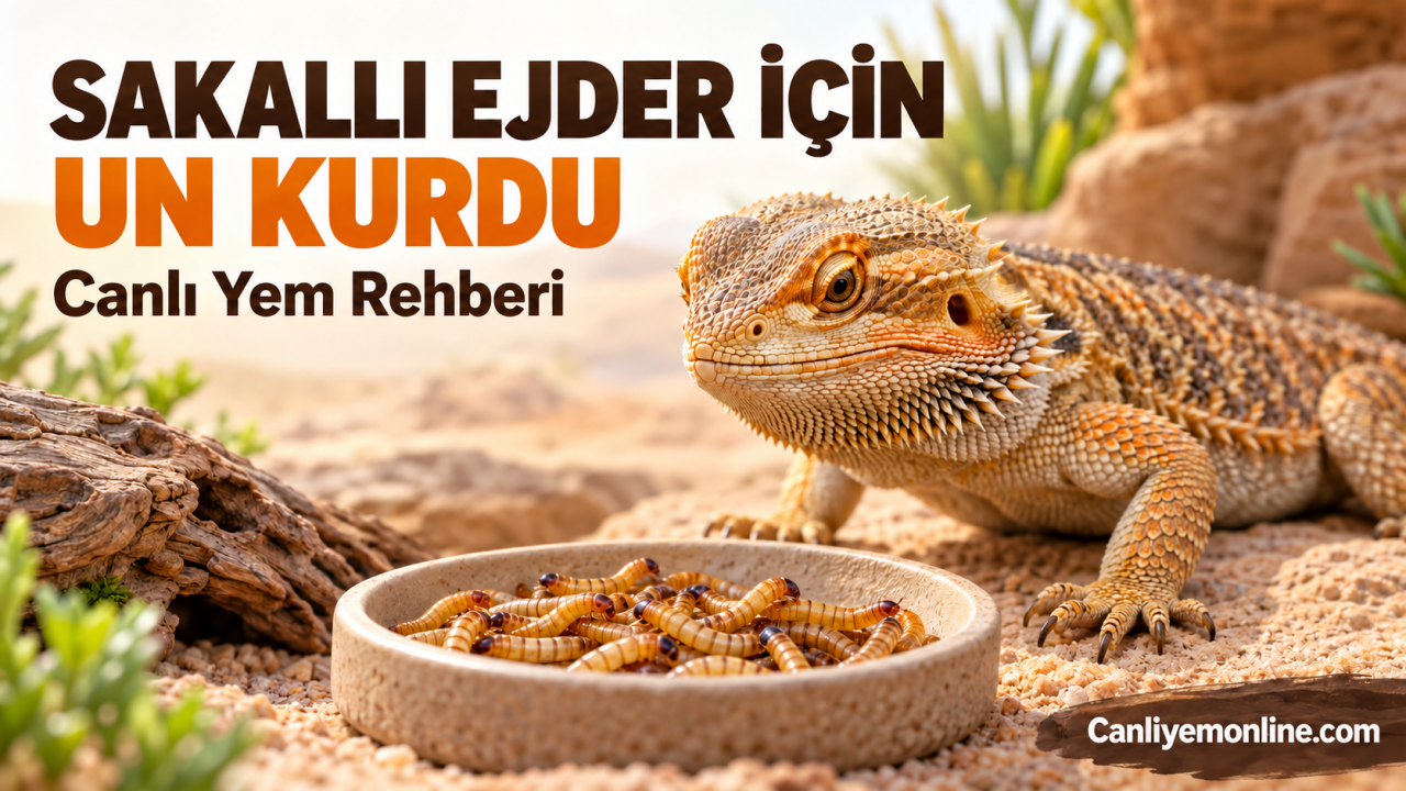 Sakallı Ejder İçin Un Kurdu: Canlı Yem Rehberi