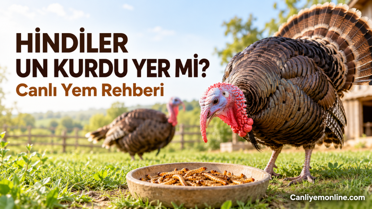Hindiler un kurdunu severek yer. Yüksek proteinli un kurdu, hindilerin sağlıklı gelişimi, bağışıklığı ve verimi için doğal bir yem kaynağıdır.