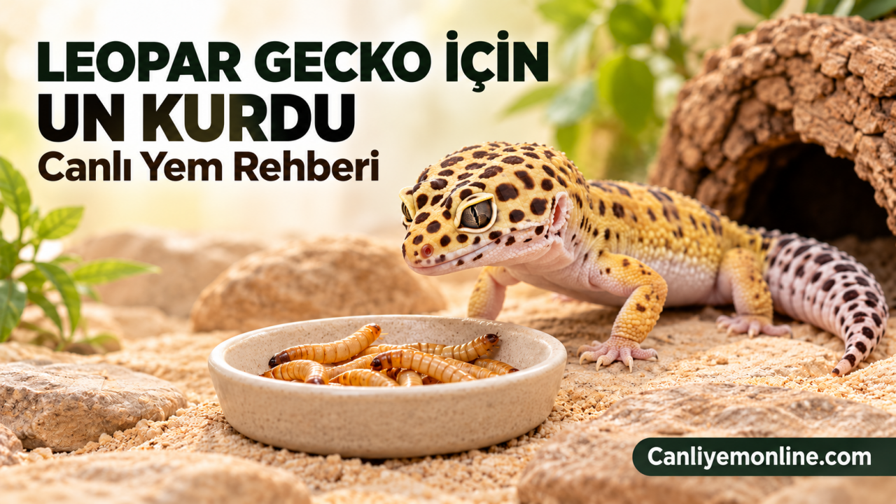 Leopar Gecko İçin Un Kurdu: Canlı Yem Rehberi