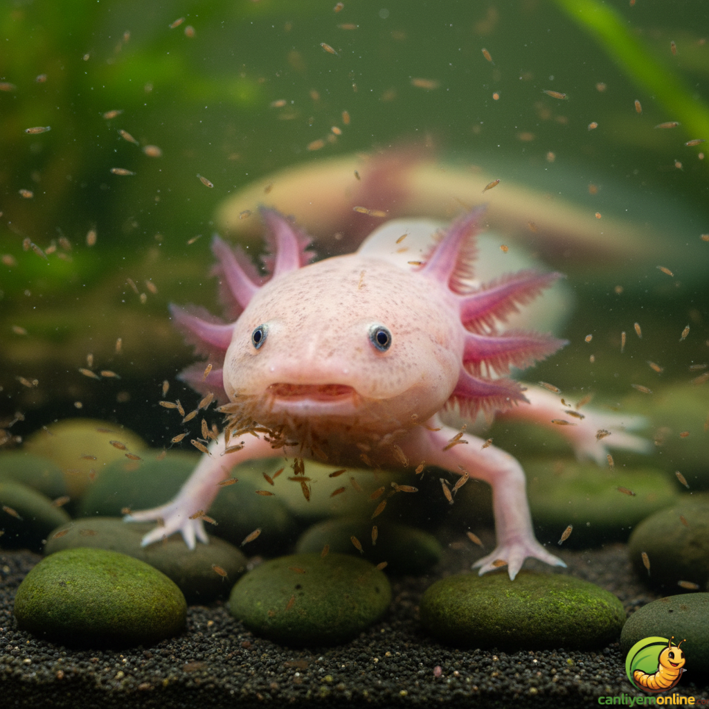 Aksolotl Beslenmesinin Temel Taşı: Su Piresi (Daphnia) Kullanımı İçin Kapsamlı Rehber