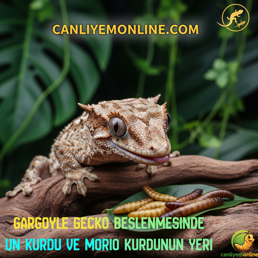 Gargoyle Gecko Beslenmesinde Un Kurdu ve Morio Kurdunun Yeri