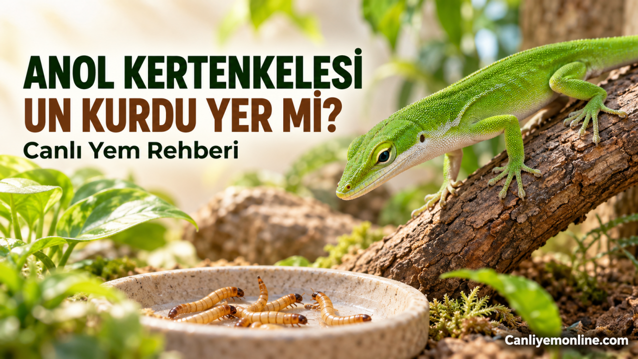 Anol Kertenkelesi un kurdunu severek yer. Yüksek proteinli un kurdu, onların sağlıklı gelişimi, enerji ihtiyacı ve doğal beslenmesi için ideal bir yemdir.