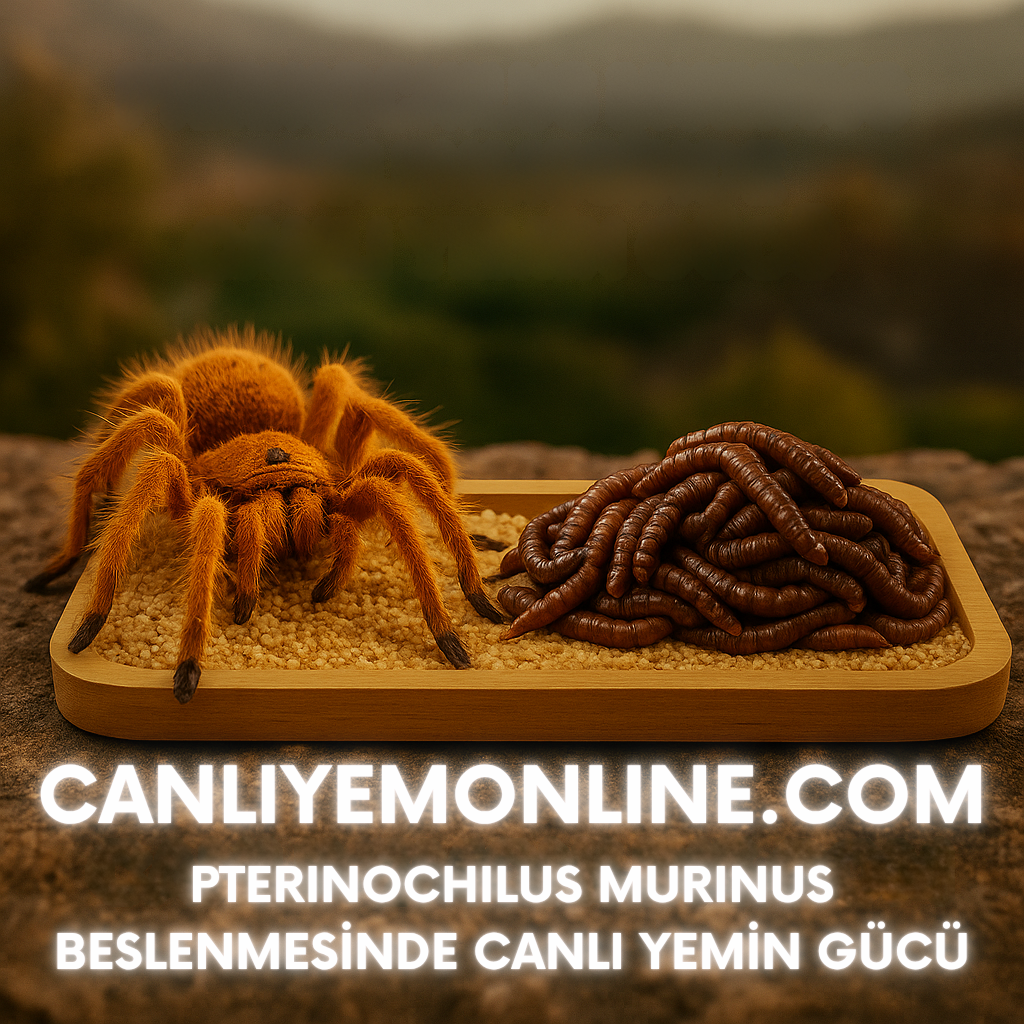 Pterinochilus Murinus Beslenmesinde Canlı Yemin Önemi – Un Kurdu ve Morio Kurdu ile Doğal Beslenme