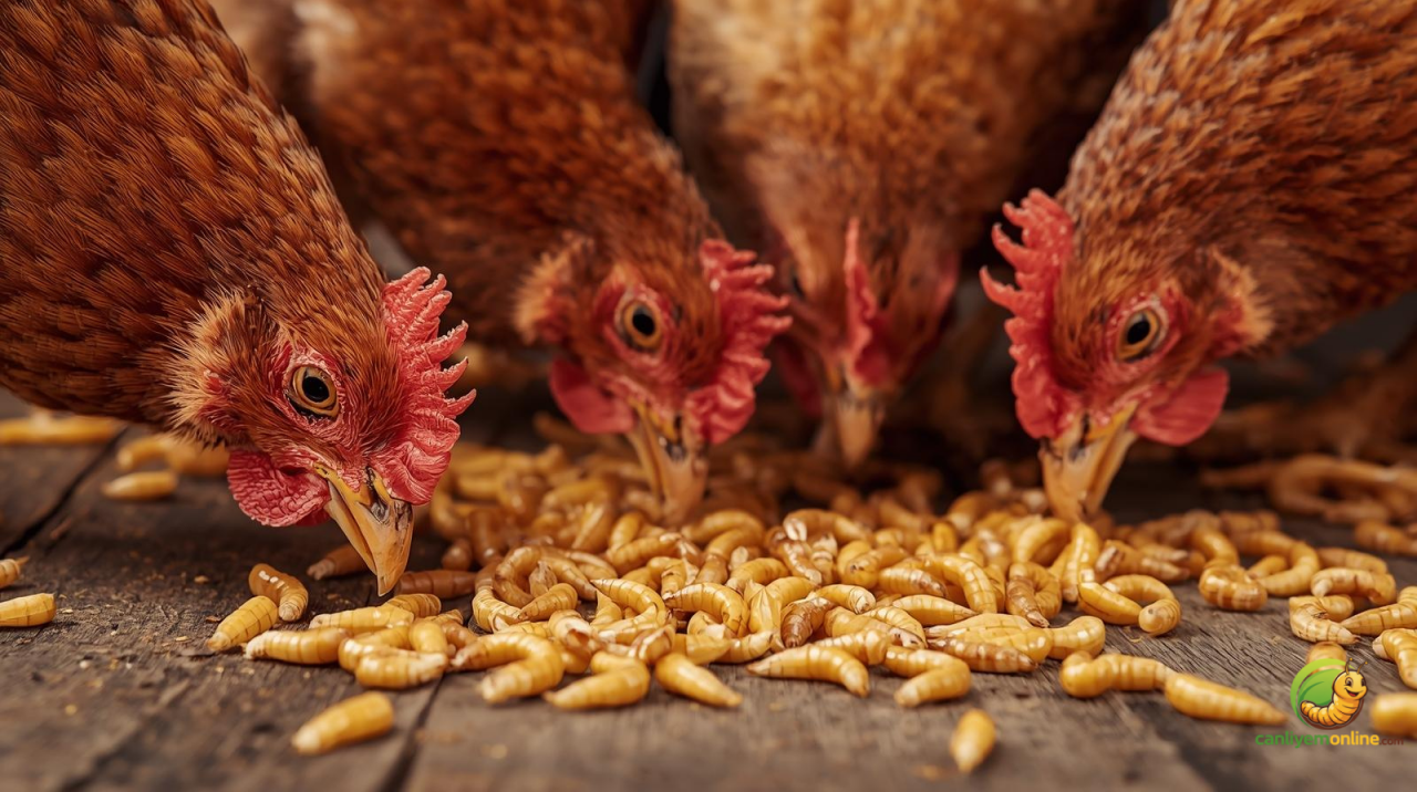 Tavuklar ve Un Kurdu | Doğal Beslenmede Yüksek Protein Kaynağı
