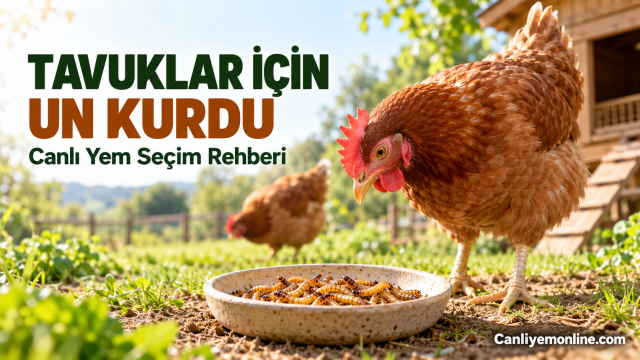 Tavuklar un kurdunu severek yer. Yüksek proteinli un kurdu, tavukların yumurta verimi, bağışıklığı ve sağlıklı gelişimi için ideal bir yemdir.