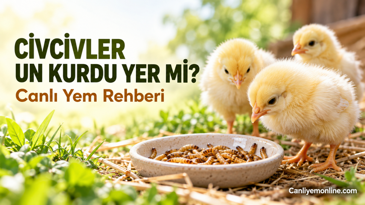 Civcivler un kurdunu severek yer. Yüksek proteinli un kurdu, civcivlerin hızlı büyümesi, bağışıklığı ve sağlıklı gelişimi için ideal bir yemdir.