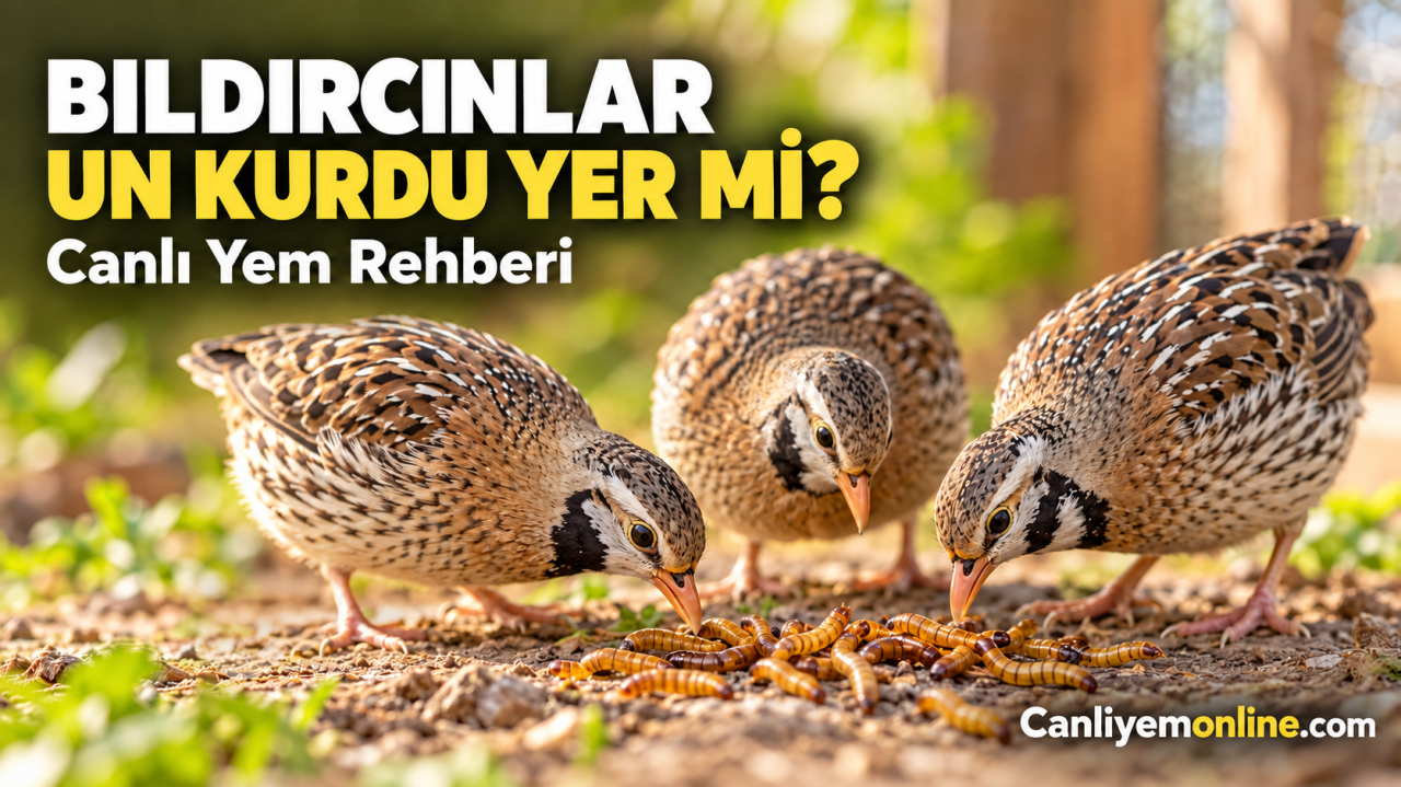 Bıldırcınlar Un Kurdu Yer mi? Canlı Yem Rehberi