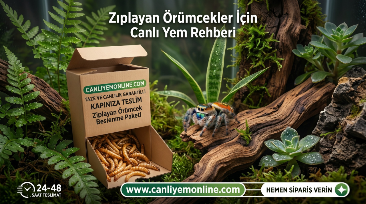 Zıplayan Örümcek (Salticidae) Bakımı ve Beslenmesi: Minik Akrobatlar İçin Eksiksiz Rehber