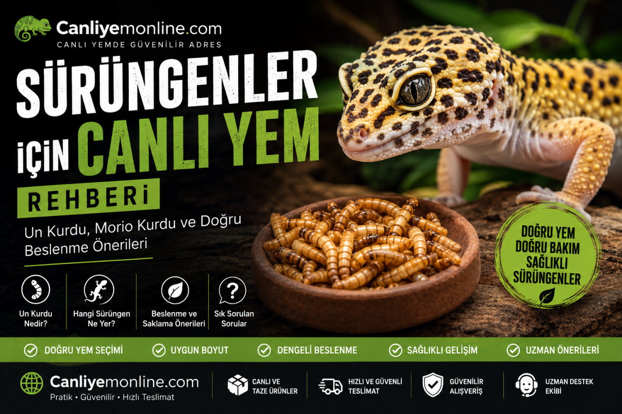 Sürüngenler İçin En Uygun Canlı Yemler Nelerdir?