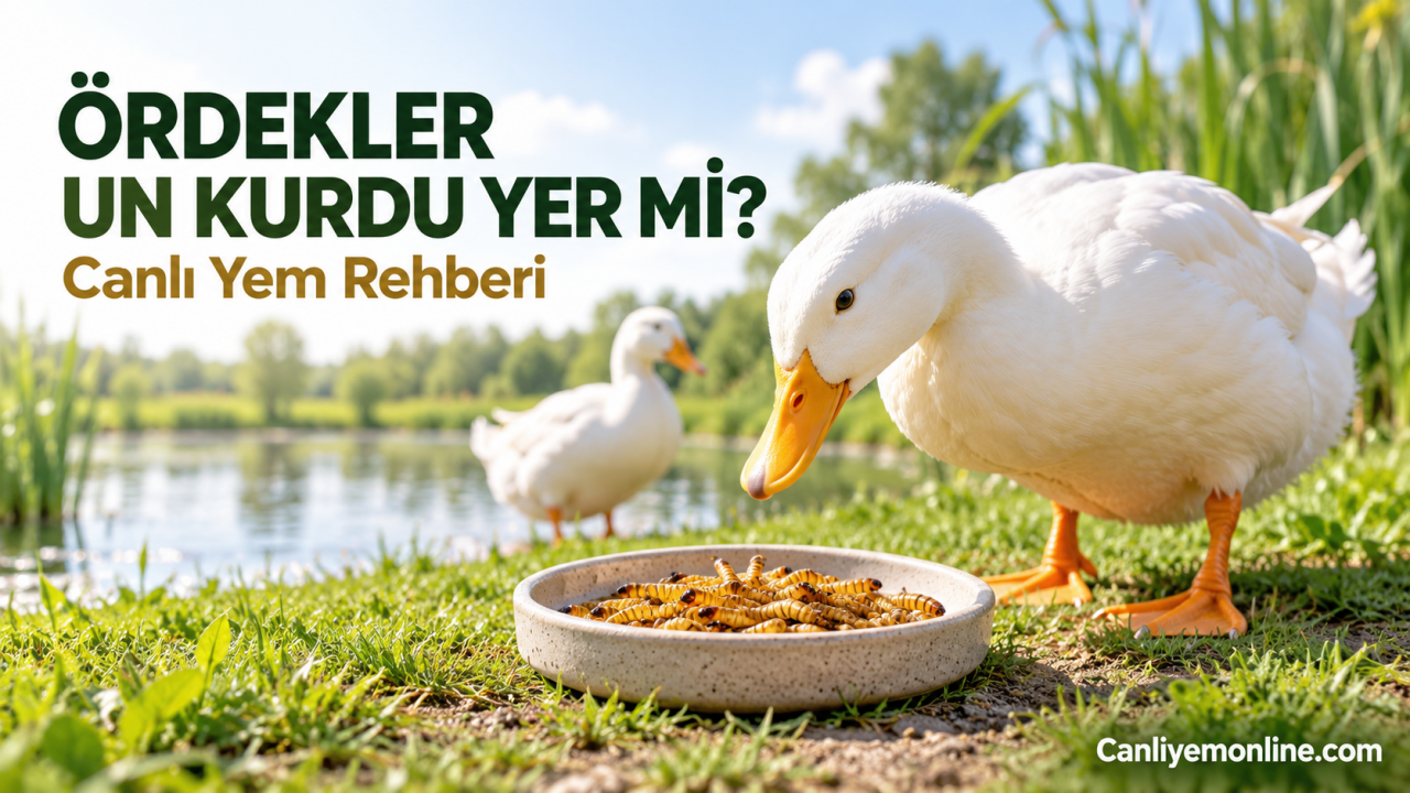 Ördekler un kurdunu severek yer. Yüksek proteinli un kurdu, ördeklerin sağlıklı gelişimi, enerji ihtiyacı ve yumurta verimi için ideal bir yemdir.
