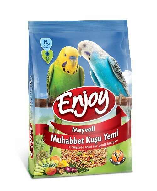 Enjoy Muhabbet Kuşu Yemi Meyveli 400 Gr