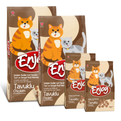 Enjoy Tavuklu Yetişkin Kedi Maması 15 Kg