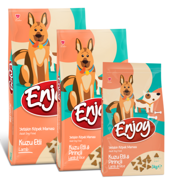 Enjoy Kuzu Etli & Pirinçli Köpek Maması 3 Kg