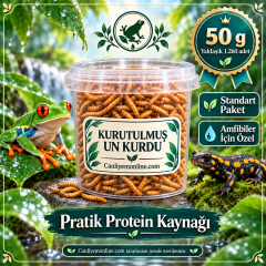 KOÇLAR Amfibiler İçin Kurutulmuş Yem |  50 Gr Yaklaşık 1260 Ad.