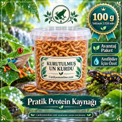 KOÇLAR Amfibiler İçin Kurutulmuş Yem |  100 Gr Yaklaşık 2520 Ad.